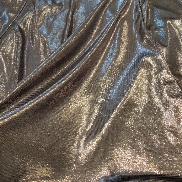 Torrid Metal Grey Liquid Shine Midi Skirt Size 00 ( Medium/Large) - Picture 16 of 17